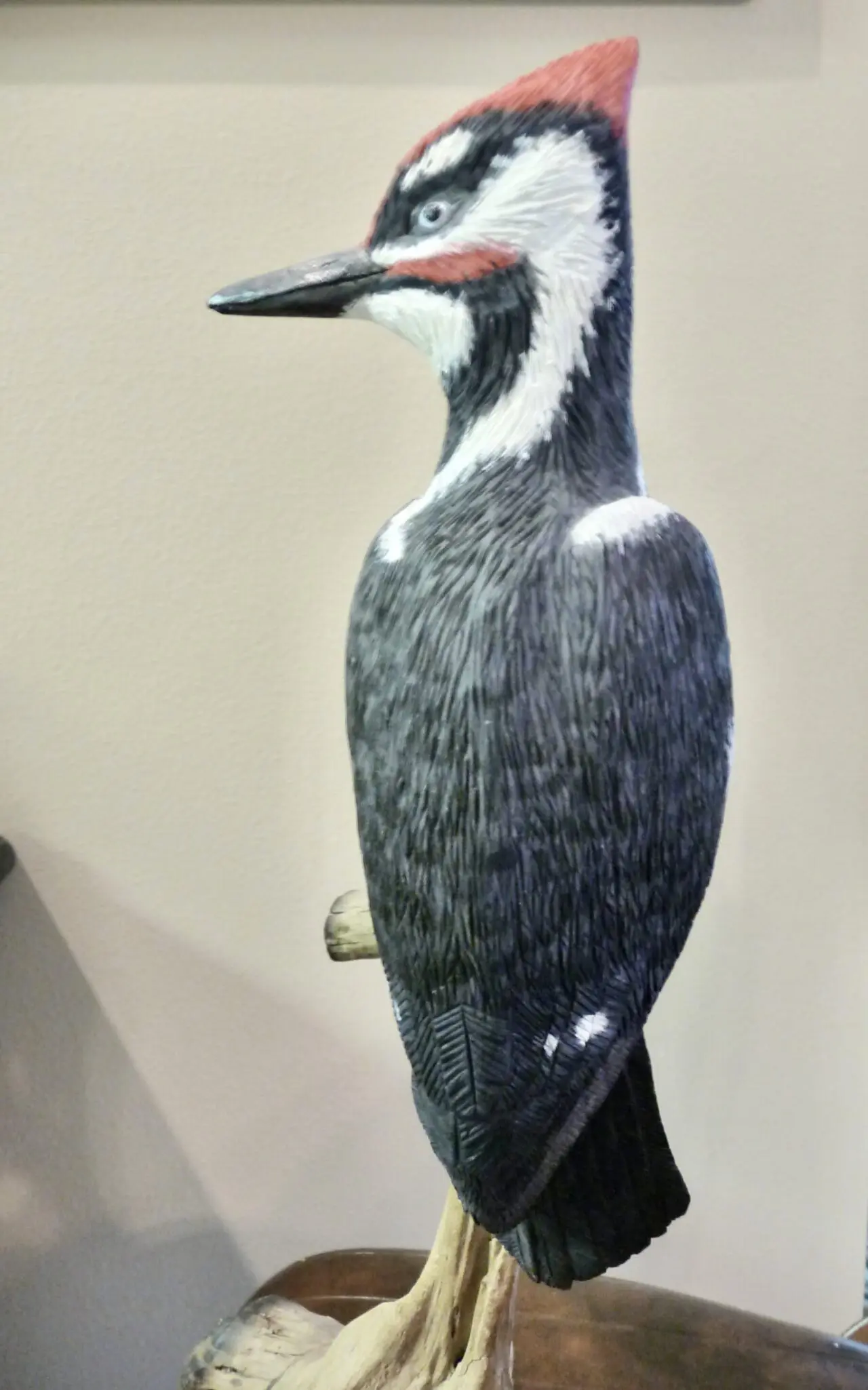 Trillium Woods Resident Felix Tristani's wooden birds sculpture