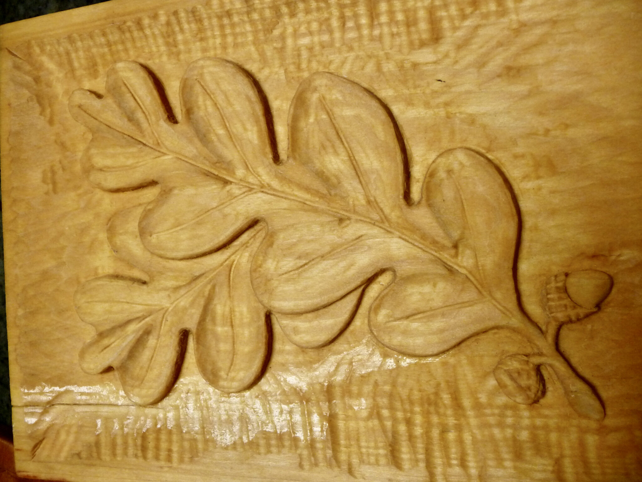 Trillium Woods Resident Felix Tristani's wood carving