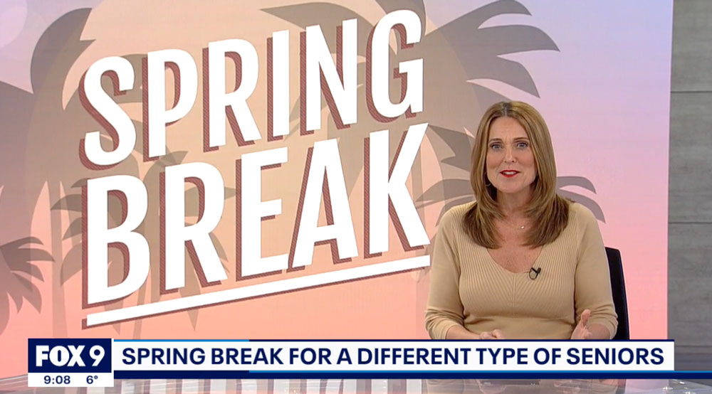 Spring break at Trillium Woods news segment