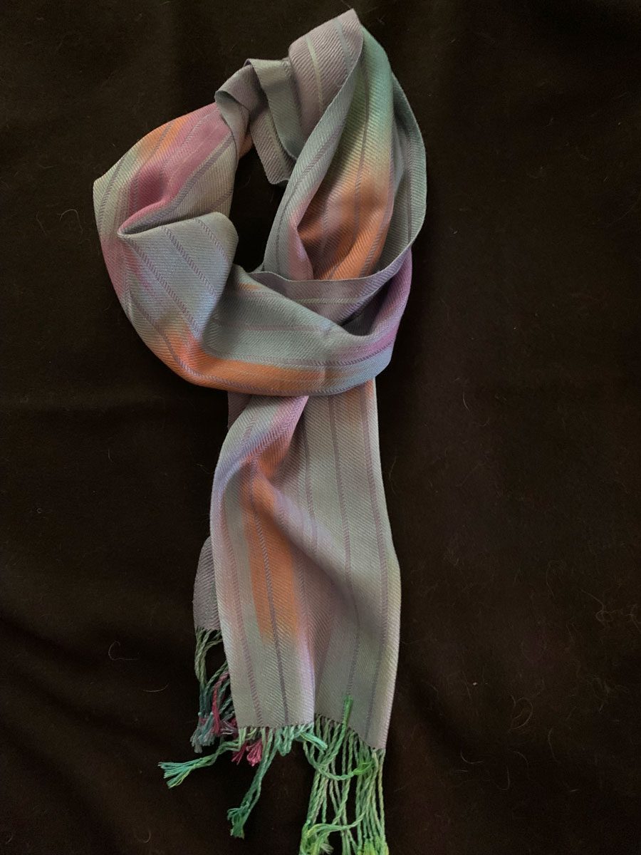 Colorful woven scarf