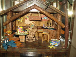 Trillium Woods Resident Artist Barbie Andreason's miniature scene