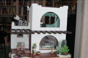 Trillium Woods Resident Artist Barbie Andreason's miniature house